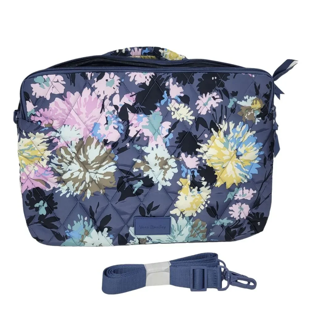 Vera Bradley Ultralight Laptop Crossbody Chrysanthemum Crush Bag New $119